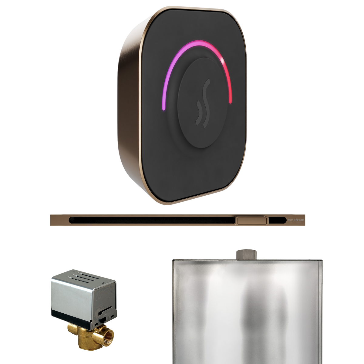 Mr. Steam ButlerTouch Steam Shower Control Package with TempoTouch Control and Linear Steamhead Mr. Steam