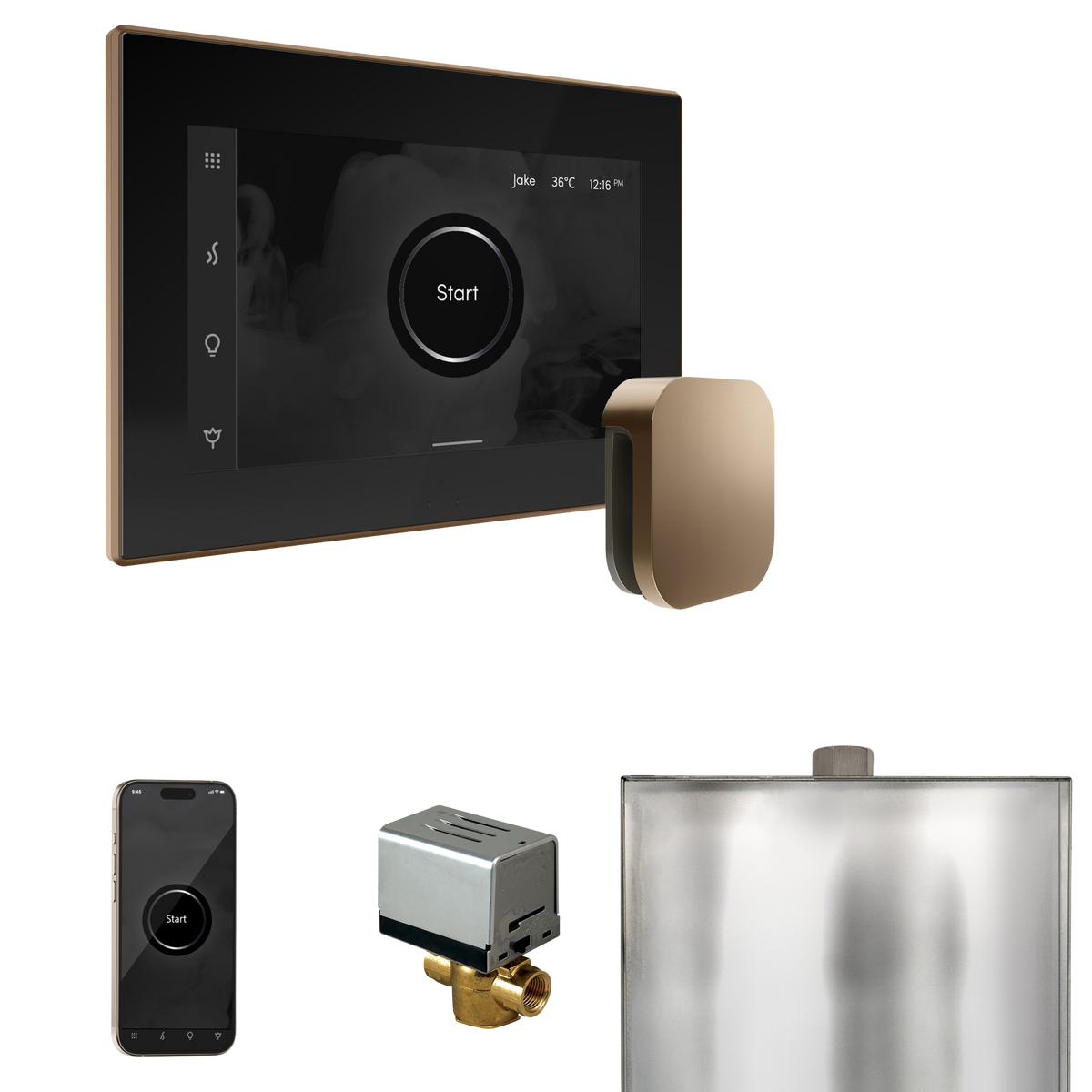 Mr. Steam XButler Steam Shower Control Package with iSteamX Control and Steamhead Mr. Steam