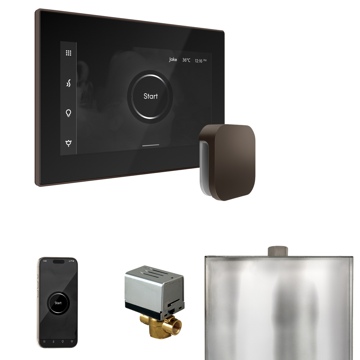 Mr. Steam XButler Steam Shower Control Package with iSteamX Control and Steamhead Mr. Steam