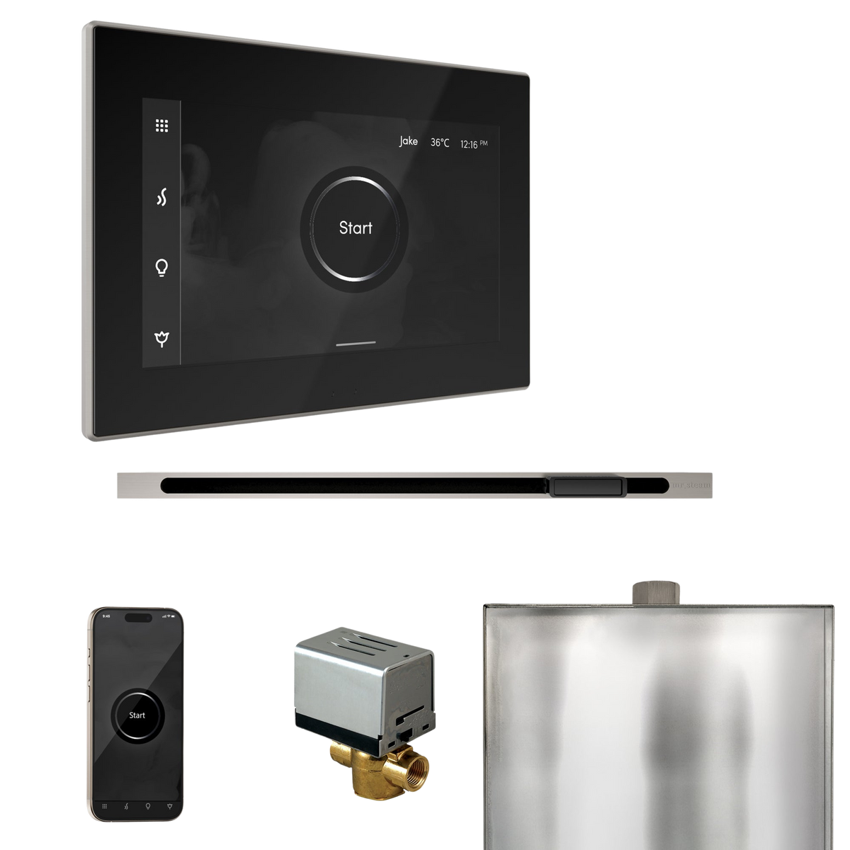 Mr. Steam XButler Steam Shower Control Package with iSteamX Control and Linear Steamhead Mr. Steam
