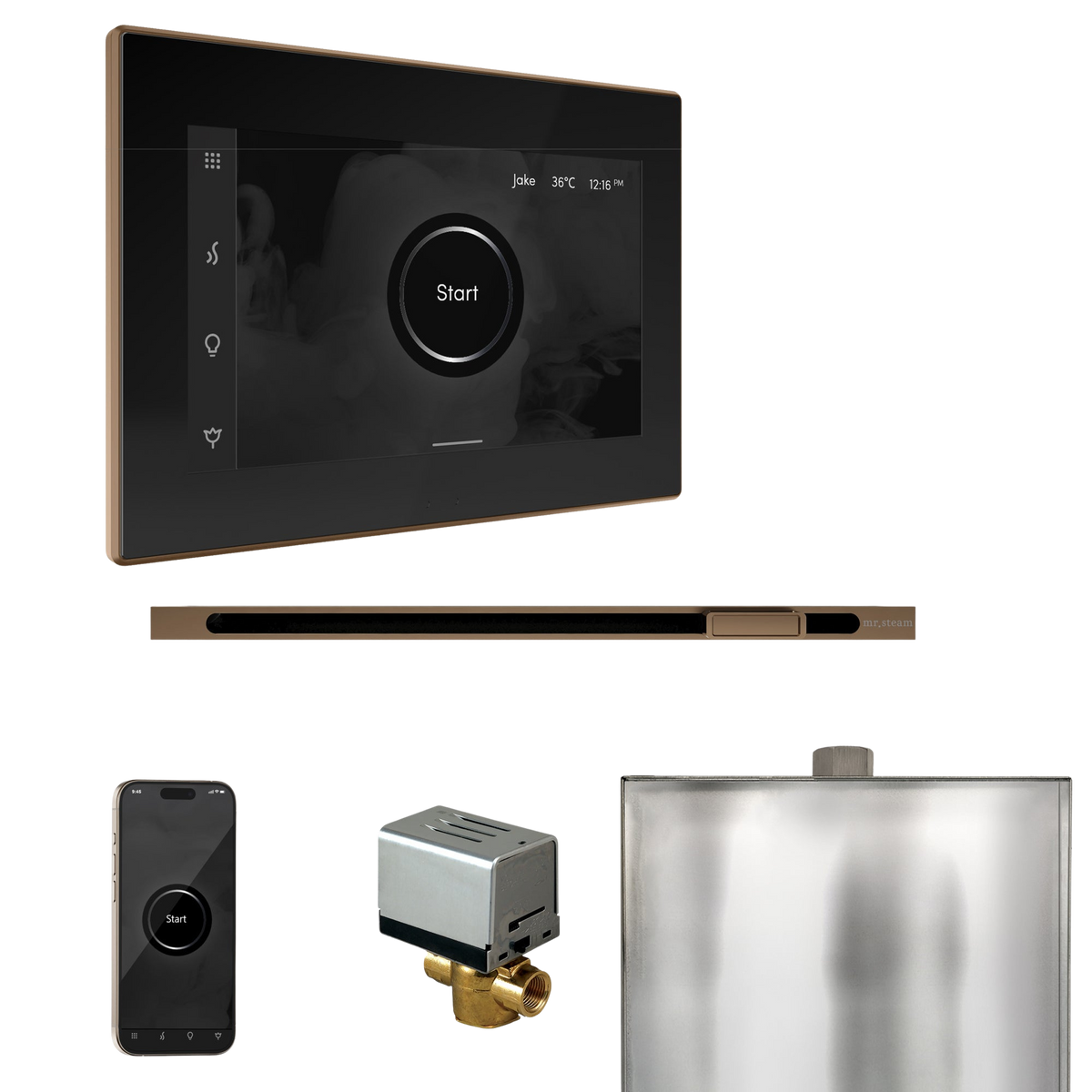 Mr. Steam XButler Steam Shower Control Package with iSteamX Control and Linear Steamhead Mr. Steam