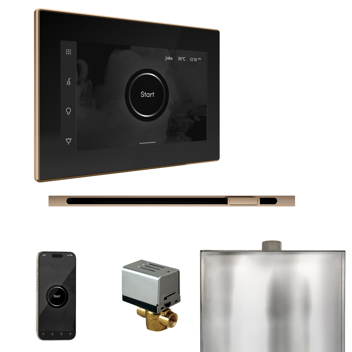 Mr. Steam XButler Steam Shower Control Package with iSteamX Control and Linear Steamhead Mr. Steam