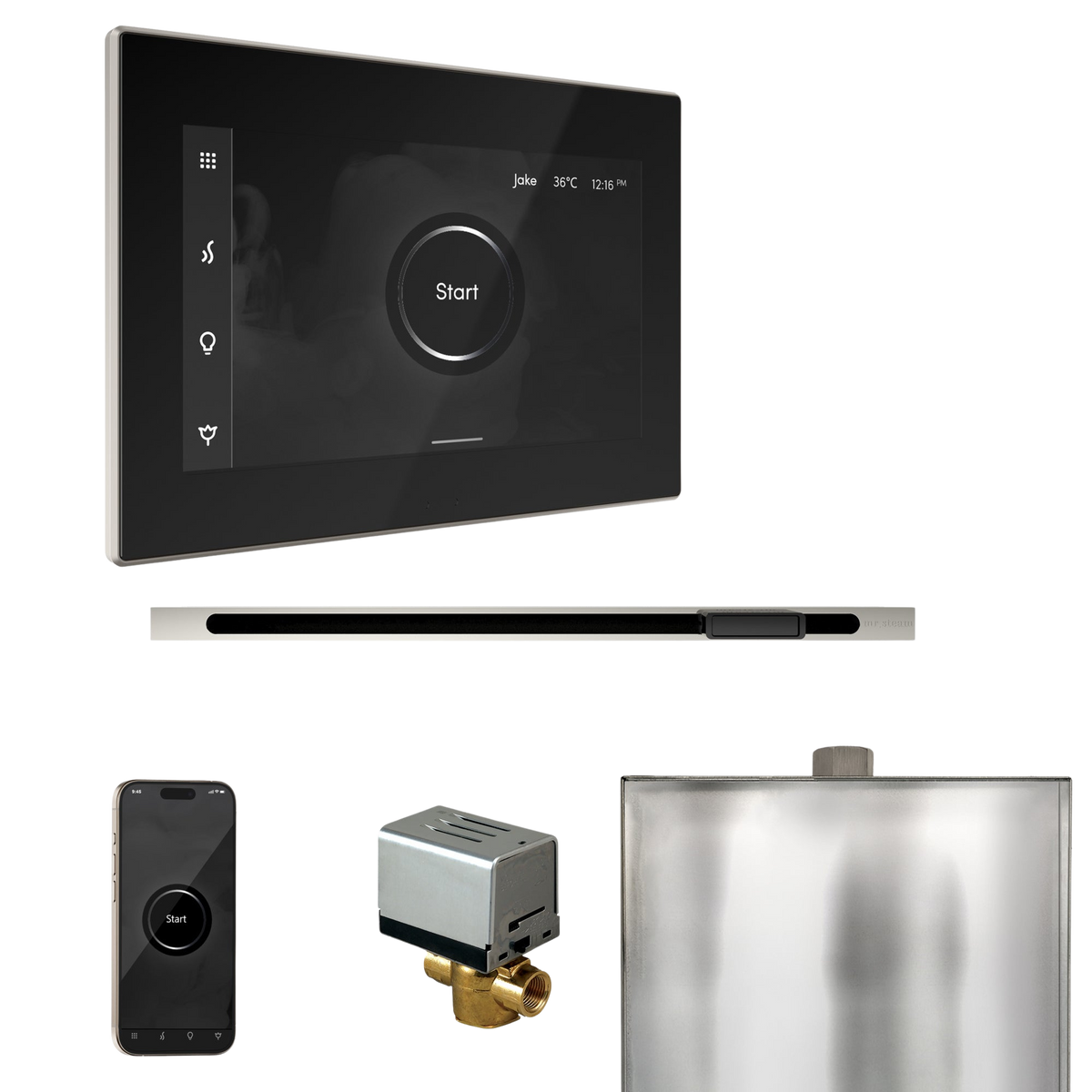 Mr. Steam XButler Steam Shower Control Package with iSteamX Control and Linear Steamhead Mr. Steam