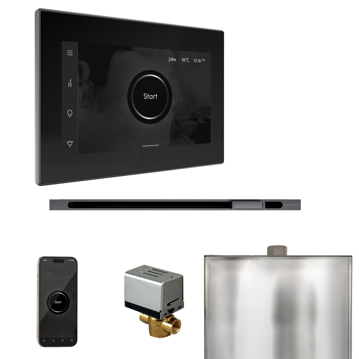 Mr. Steam XButler Steam Shower Control Package with iSteamX Control and Linear Steamhead Mr. Steam