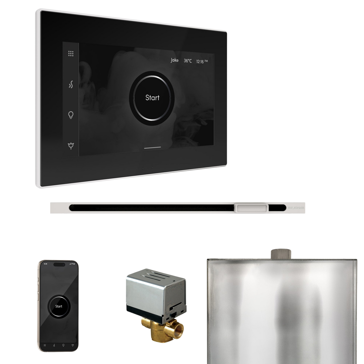 Mr. Steam XButler Steam Shower Control Package with iSteamX Control and Linear Steamhead Mr. Steam