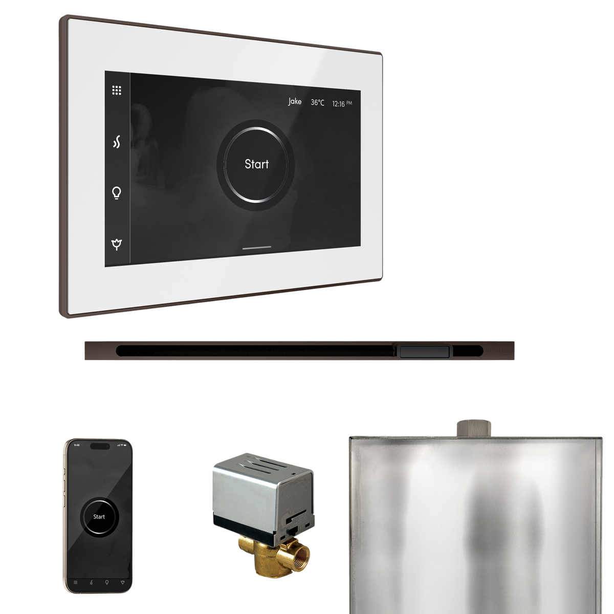 Mr. Steam XButler Steam Shower Control Package with iSteamX Control and Linear Steamhead Mr. Steam