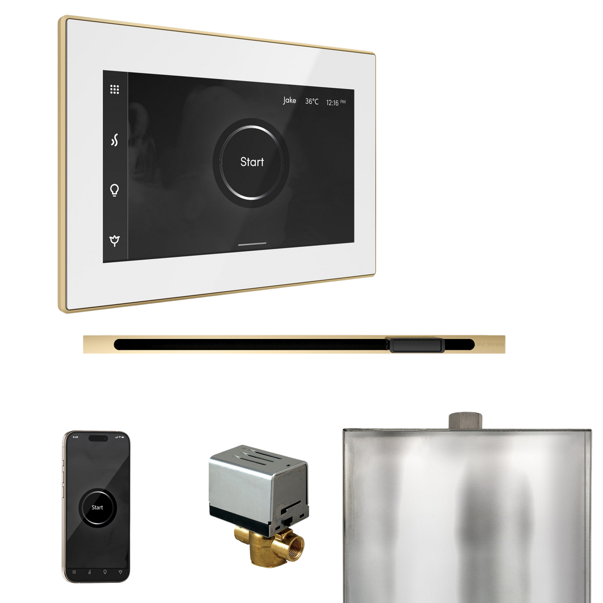 Mr. Steam XButler Steam Shower Control Package with iSteamX Control and Linear Steamhead Mr. Steam