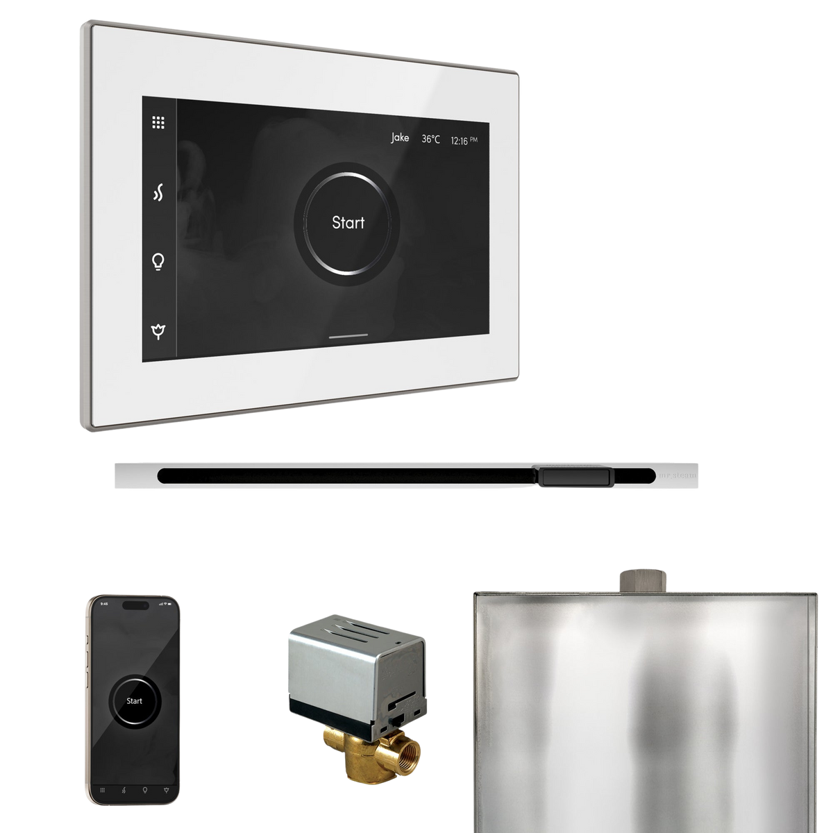 Mr. Steam XButler Steam Shower Control Package with iSteamX Control and Linear Steamhead Mr. Steam