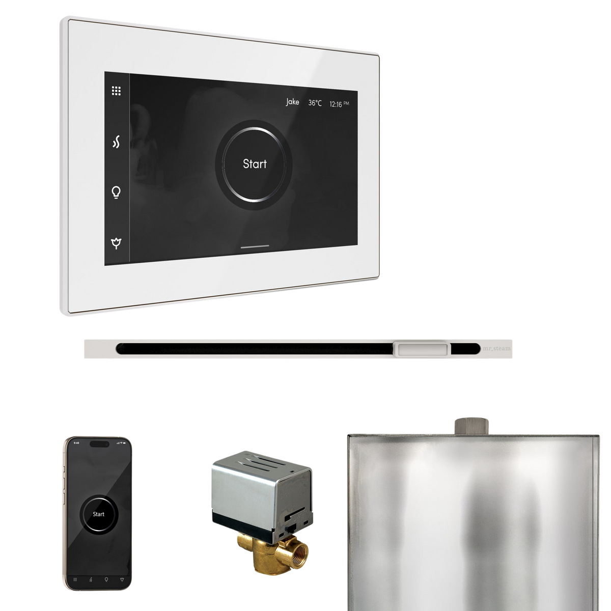 Mr. Steam XButler Steam Shower Control Package with iSteamX Control and Linear Steamhead Mr. Steam