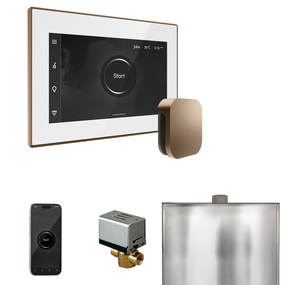 Mr. Steam XButler Steam Shower Control Package with iSteamX Control and Steamhead Mr. Steam