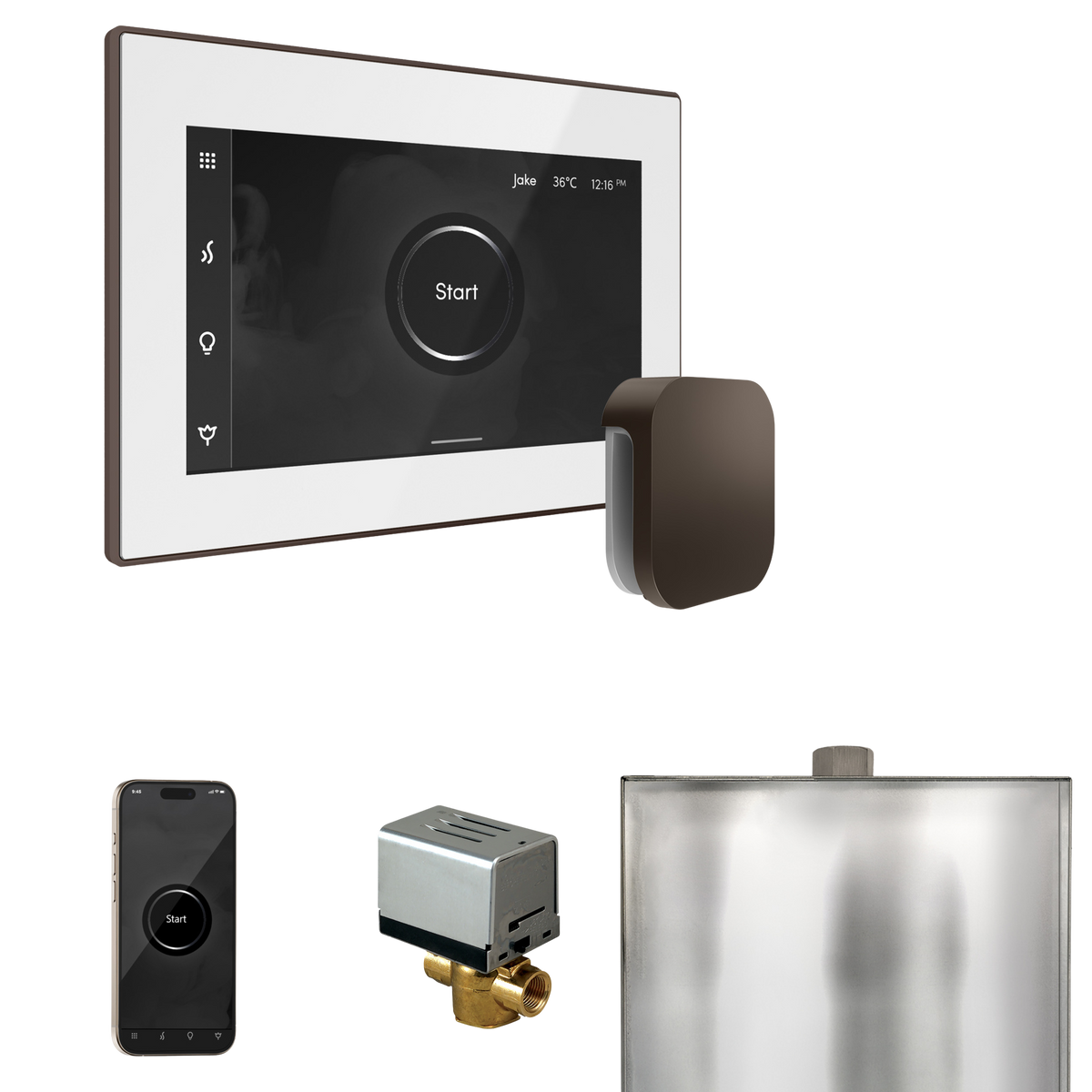 Mr. Steam XButler Steam Shower Control Package with iSteamX Control and Steamhead Mr. Steam