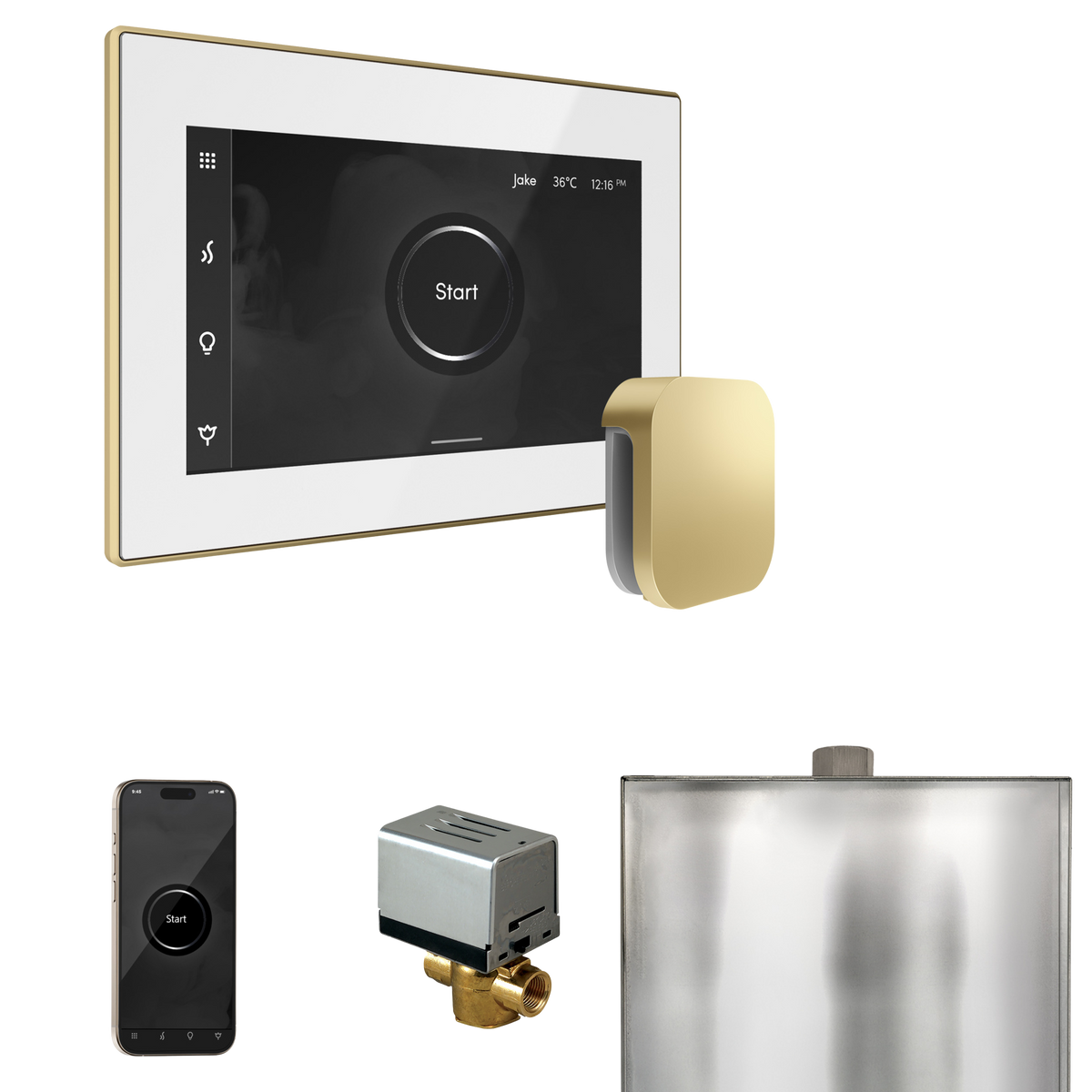 Mr. Steam XButler Steam Shower Control Package with iSteamX Control and Steamhead Mr. Steam