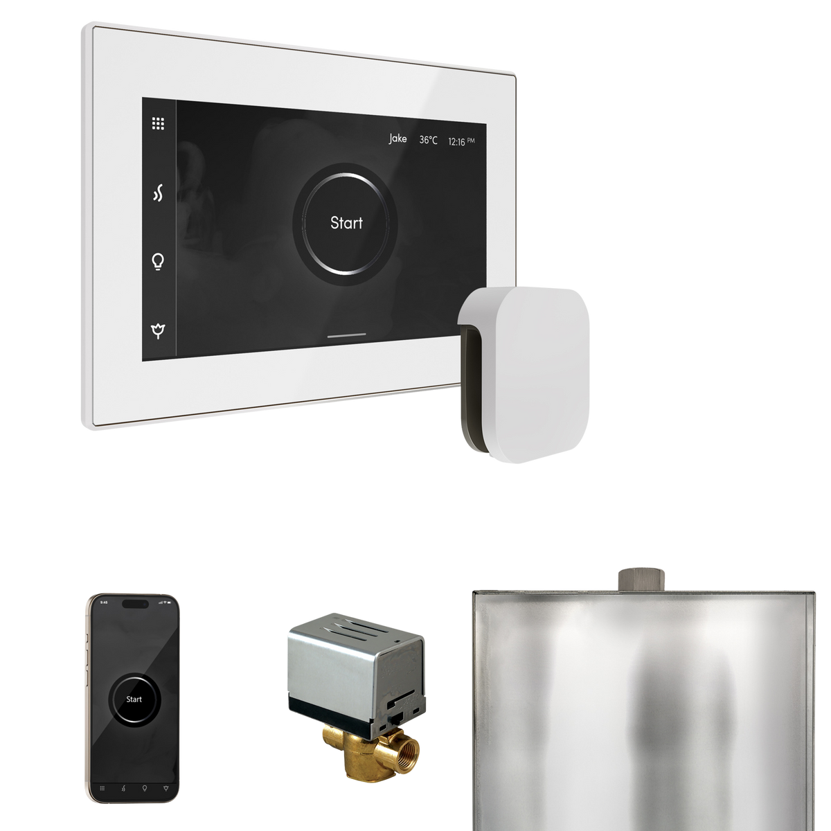 Mr. Steam XButler Steam Shower Control Package with iSteamX Control and Steamhead Mr. Steam