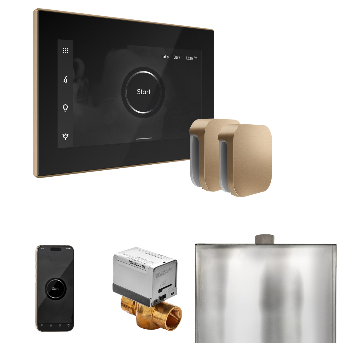 Mr. Steam XButler Steam Shower Control Package with iSteamX Control and Steamhead Mr. Steam