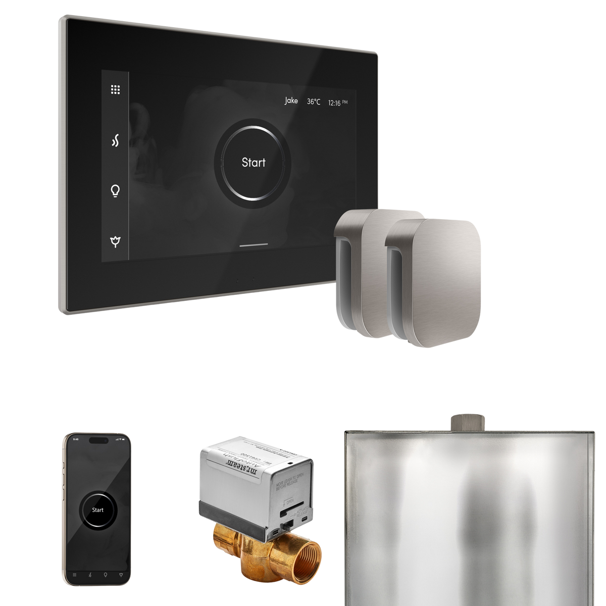 Mr. Steam XButler Steam Shower Control Package with iSteamX Control and Steamhead Mr. Steam