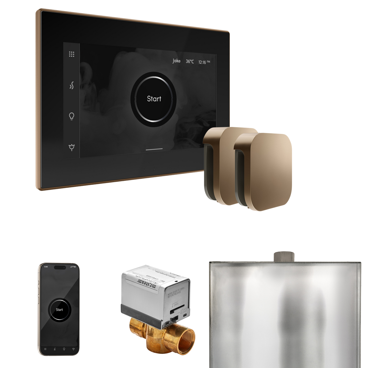 Mr. Steam XButler Steam Shower Control Package with iSteamX Control and Steamhead Mr. Steam