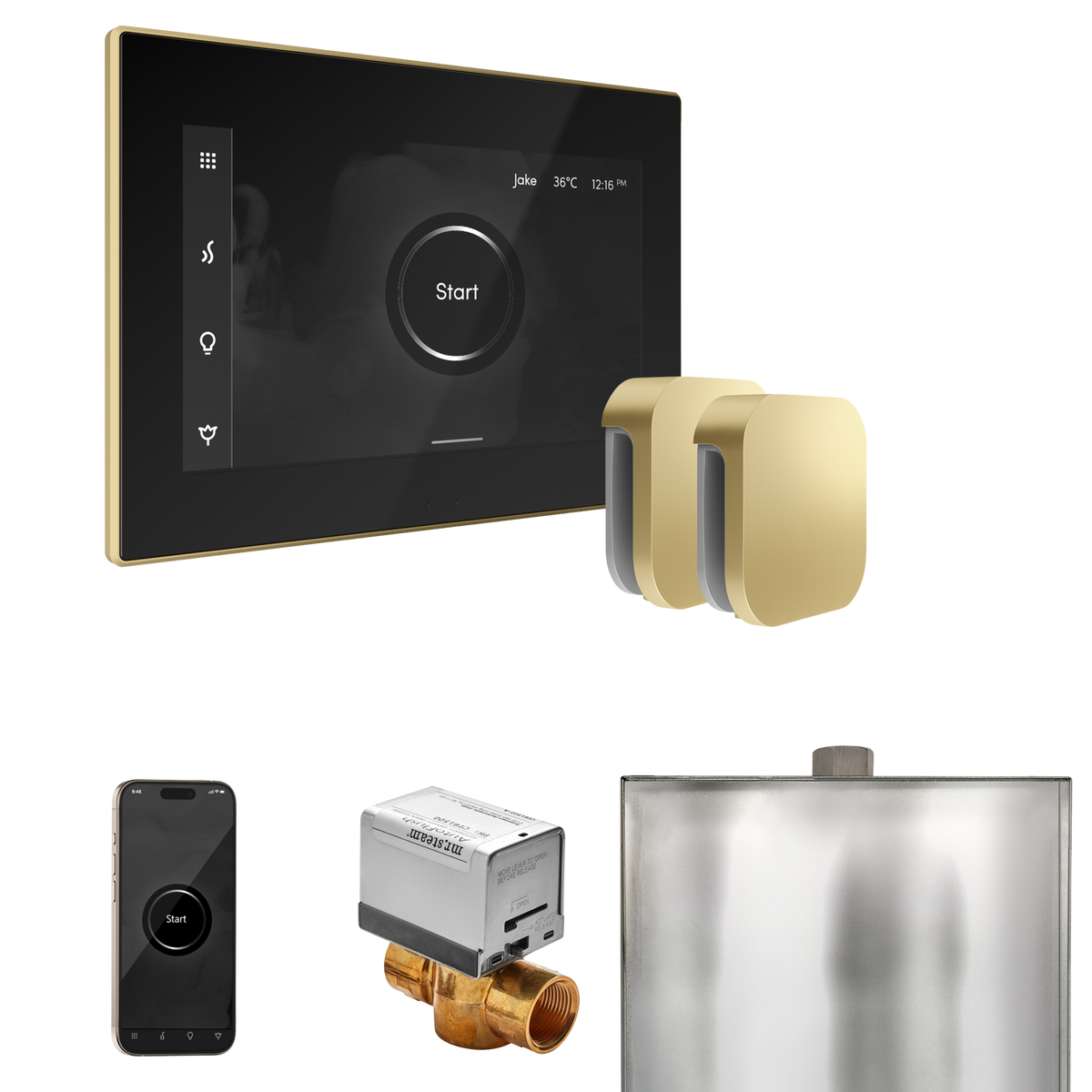 Mr. Steam XButler Steam Shower Control Package with iSteamX Control and Steamhead Mr. Steam