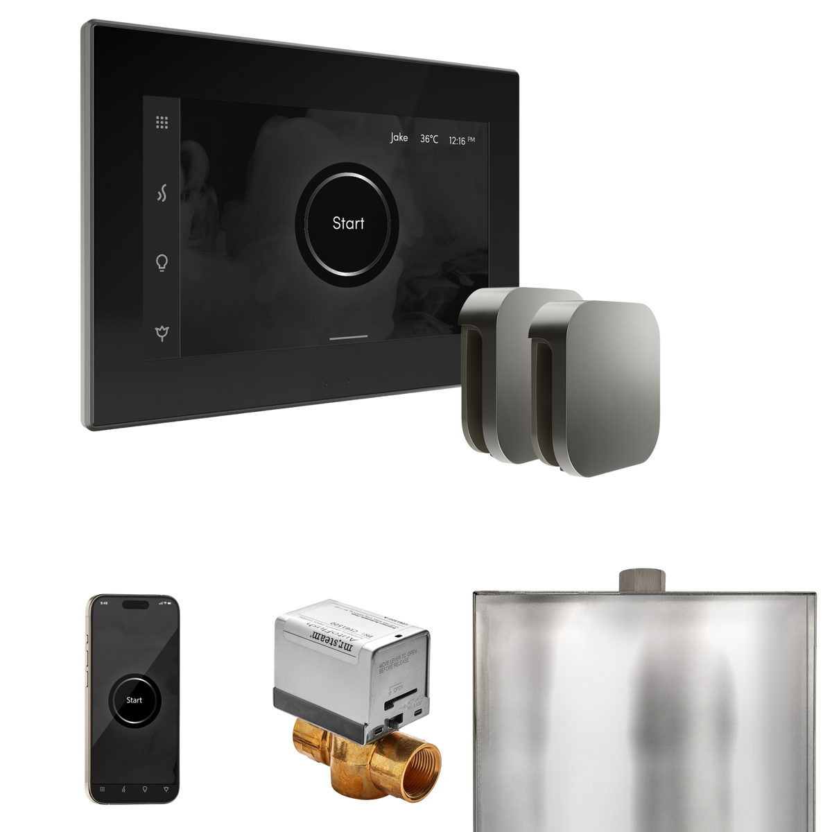 Mr. Steam XButler Steam Shower Control Package with iSteamX Control and Steamhead Mr. Steam