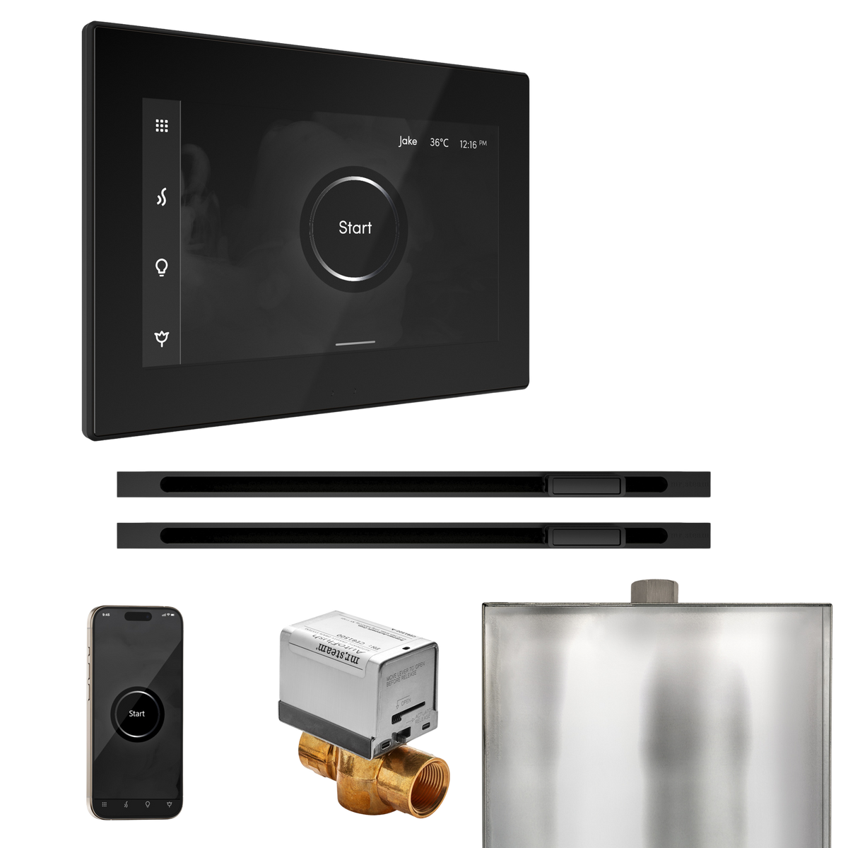 Mr. Steam XButler Max Steam Shower Control Package with iSteamX Control and Linear Steamhead Mr. Steam