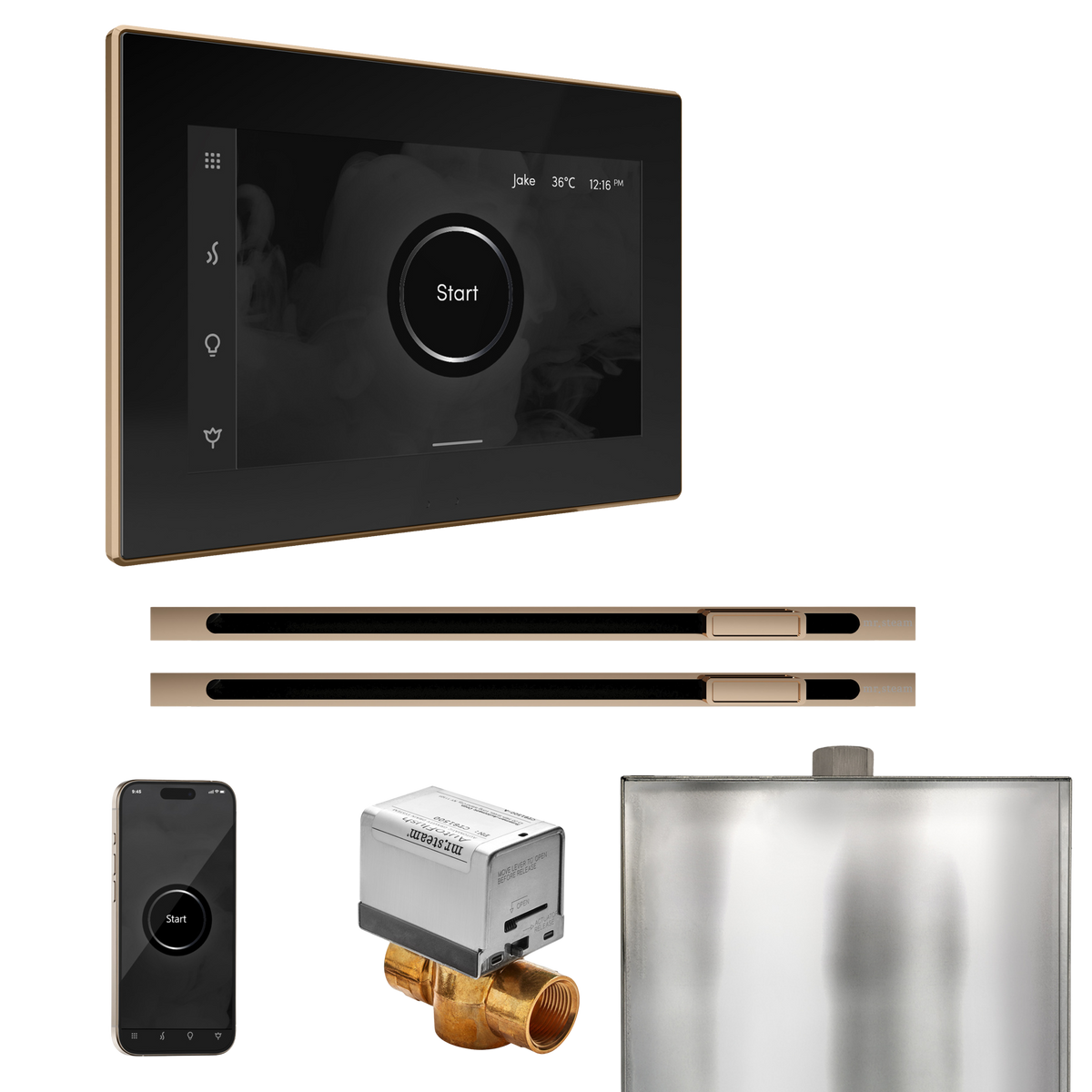 Mr. Steam XButler Max Steam Shower Control Package with iSteamX Control and Linear Steamhead Mr. Steam