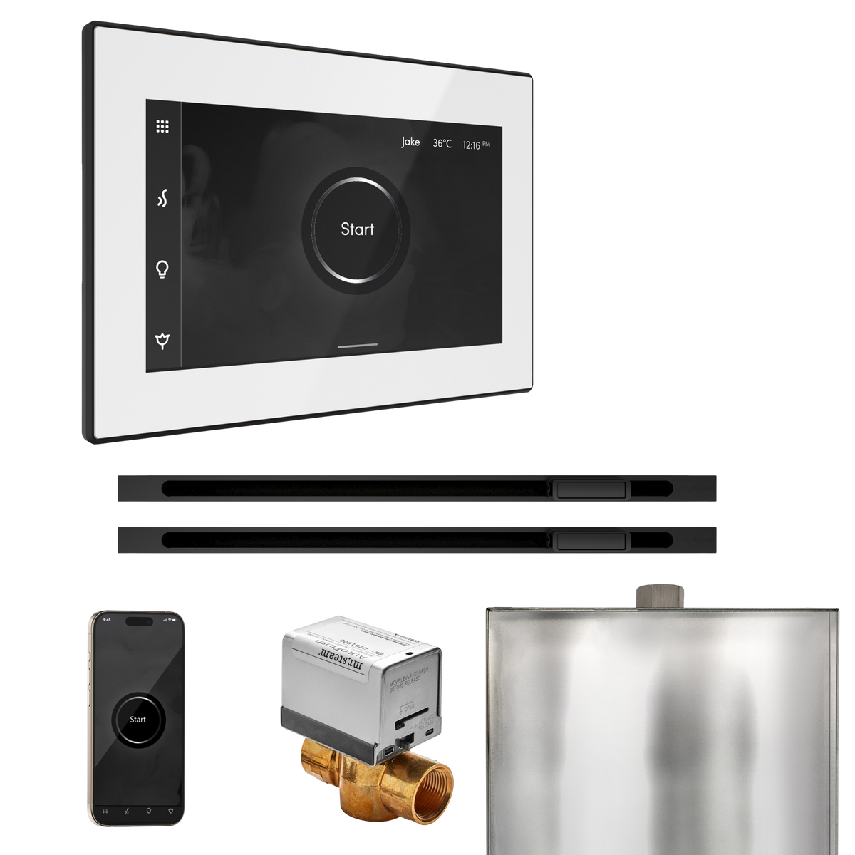 Mr. Steam XButler Max Steam Shower Control Package with iSteamX Control and Linear Steamhead Mr. Steam