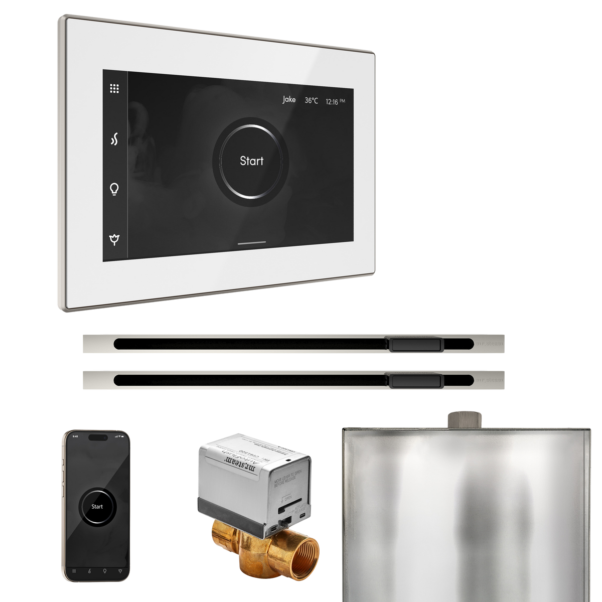 Mr. Steam XButler Max Steam Shower Control Package with iSteamX Control and Linear Steamhead Mr. Steam