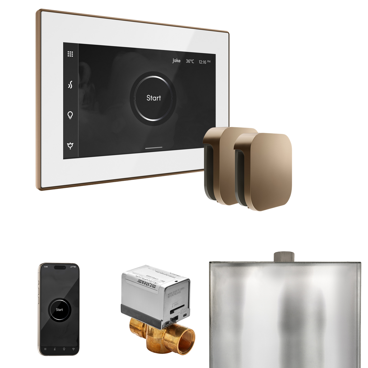 Mr. Steam XButler Steam Shower Control Package with iSteamX Control and Steamhead Mr. Steam