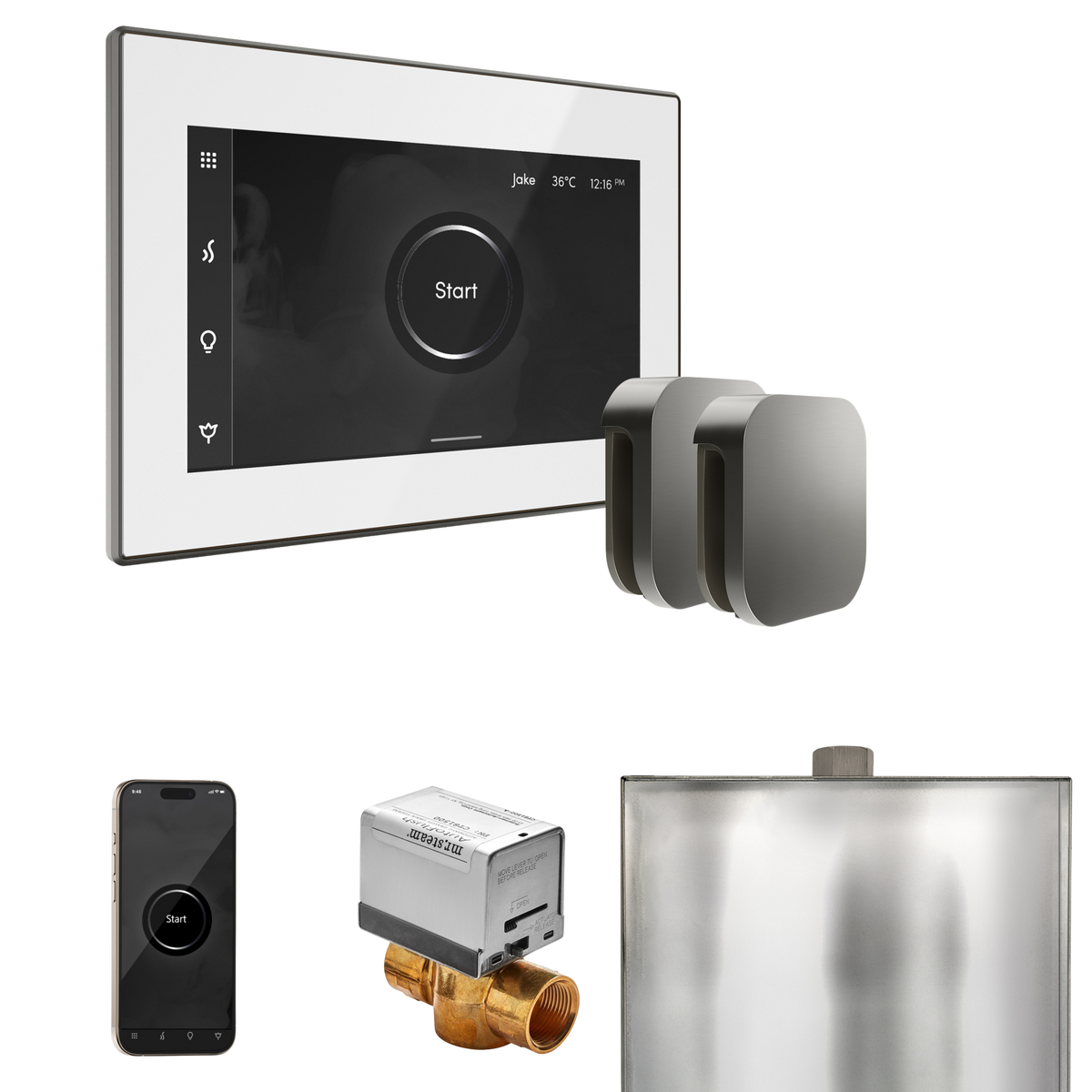 Mr. Steam XButler Steam Shower Control Package with iSteamX Control and Steamhead Mr. Steam