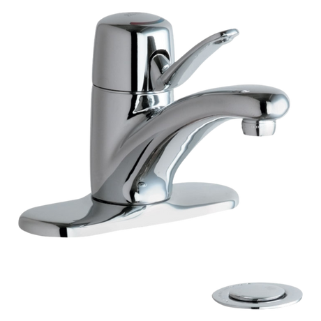 Chicago Faucets 2201-4ABCP Universal One Handle Lavatory Faucet with Pop-Up Polished Chrome - Chicago Faucets