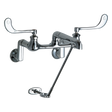 Chicago Faucets 814-CP Universal Wall Mounted Sink Faucet Polished Chrome - Chicago Faucets