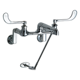 Chicago Faucets 814-CP Universal Wall Mounted Sink Faucet Polished Chrome - Chicago Faucets