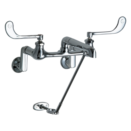 Chicago Faucets 814-CP Universal Wall Mounted Sink Faucet Polished Chrome - Chicago Faucets