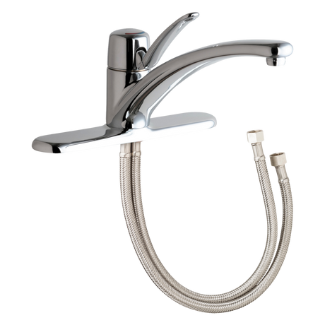 Chicago Faucets 2300-8ABCP Universal Single Handle Kitchen Faucet Polished Chrome - Chicago Faucets
