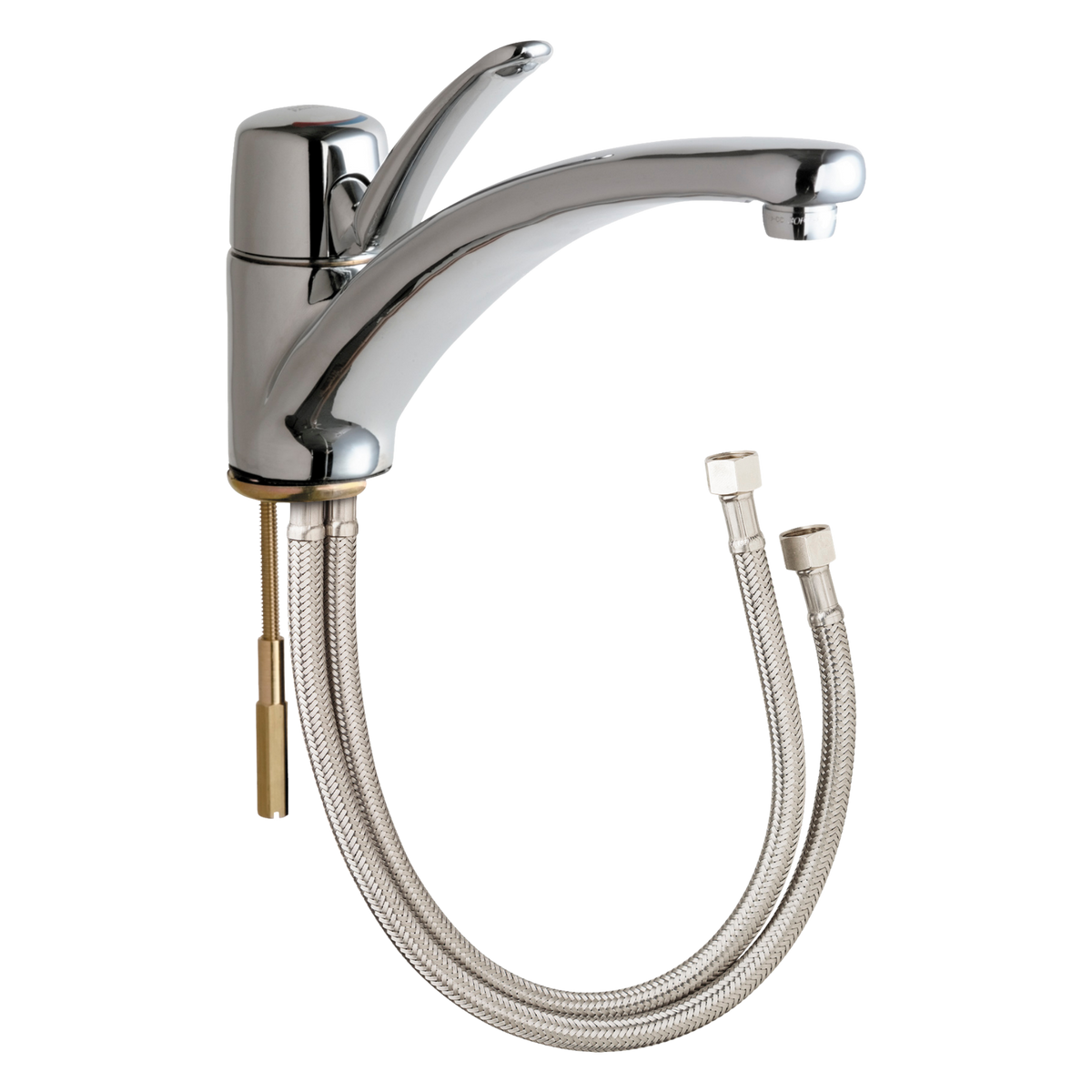Chicago Faucets 2300-ABCP Universal One Handle Centerset  Polished Chrome - Chicago Faucets