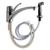Chicago Faucets 2301-ABCP  Universal Single Handle Kitchen Faucet with Spray Polished Chrome - Chicago Faucets