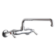 Chicago Faucets 445-L12E1ABCP Universal Wall Mounted Service Sink with Adjustable Centers Polished Chrome - Chicago Faucets
