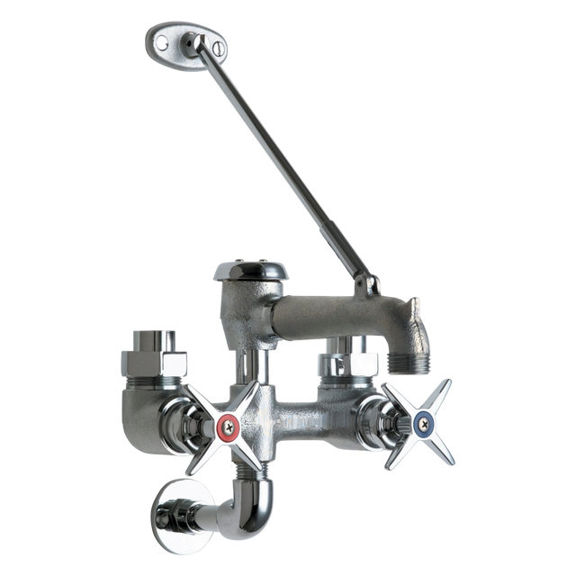 Chicago Faucets 835-RCF Universal Exposed Service Sink Fitting with Supplies from Above Polished Chrome Chicago Faucets
