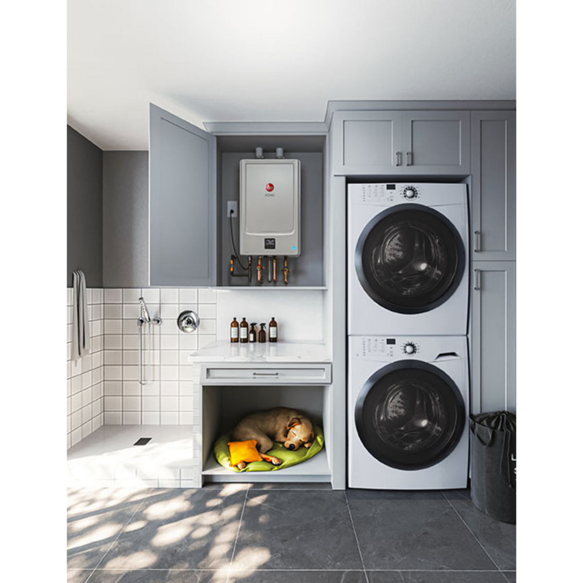 Rheem RTGH-SR10i IKONIC Super High-Efficiency Condensing Tankless Gas Water Heater Rheem