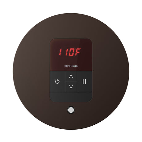 Mr. Steam iTempo Round Steam Shower Control and Steamhead