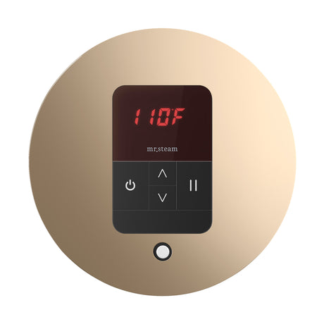 Mr. Steam iTempo Round Steam Shower Control and Steamhead