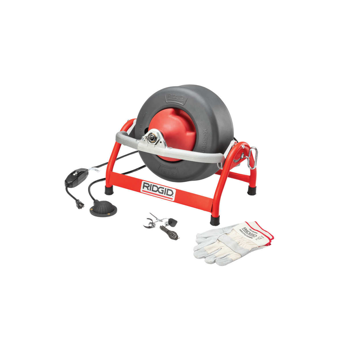 RIDGID 53112 K-3800 Drum Machine with C-31 Cable RIDGID