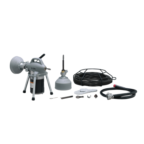 RIDGID 59000 K-50-8 Sectional Machine with A-17-A Adapter, A-17-B Adapter, and A-30 Cable Kit RIDGID