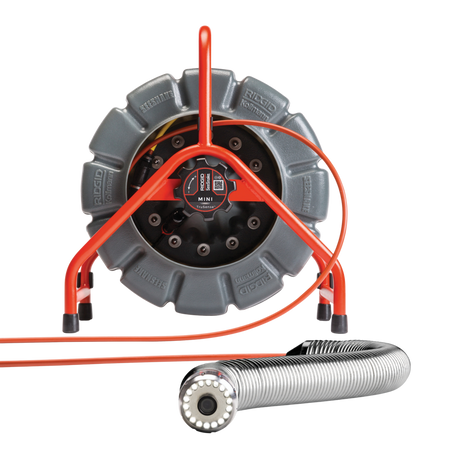 RIDGID 63628 SeeSnake Mini, 200’ (61m) with self-leveling camera head, powered with TruSense RIDGID