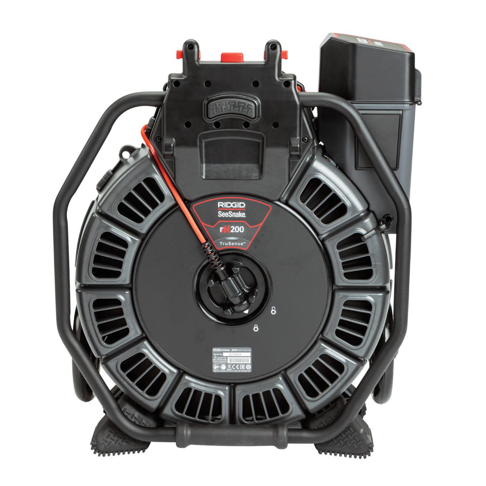 RIDGID 63663 SeeSnake rM200B Reel (165'/50m) with Self-Leveling Camera Powered with TruSense RIDGID