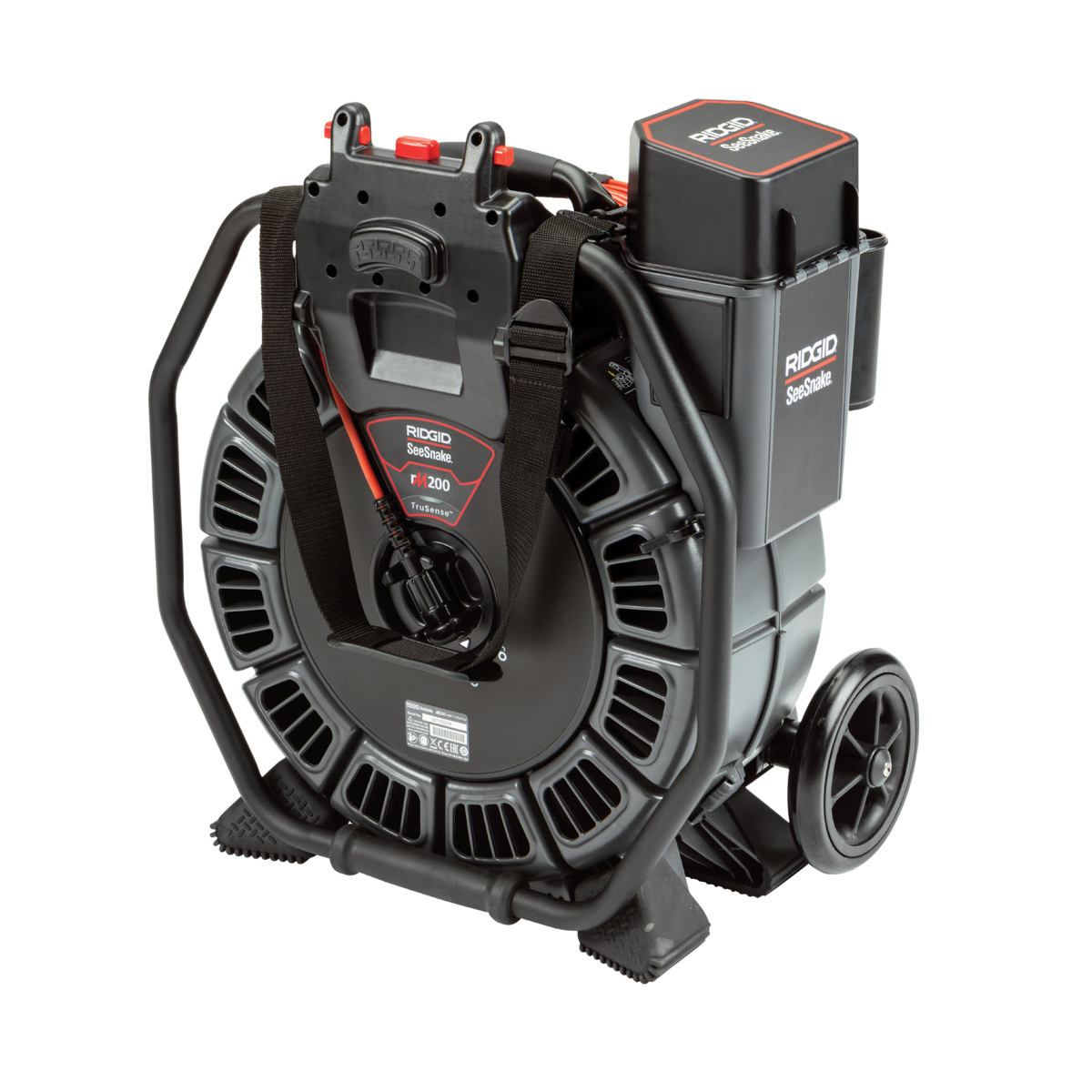RIDGID 63663 SeeSnake rM200B Reel (165'/50m) with Self-Leveling Camera Powered with TruSense RIDGID