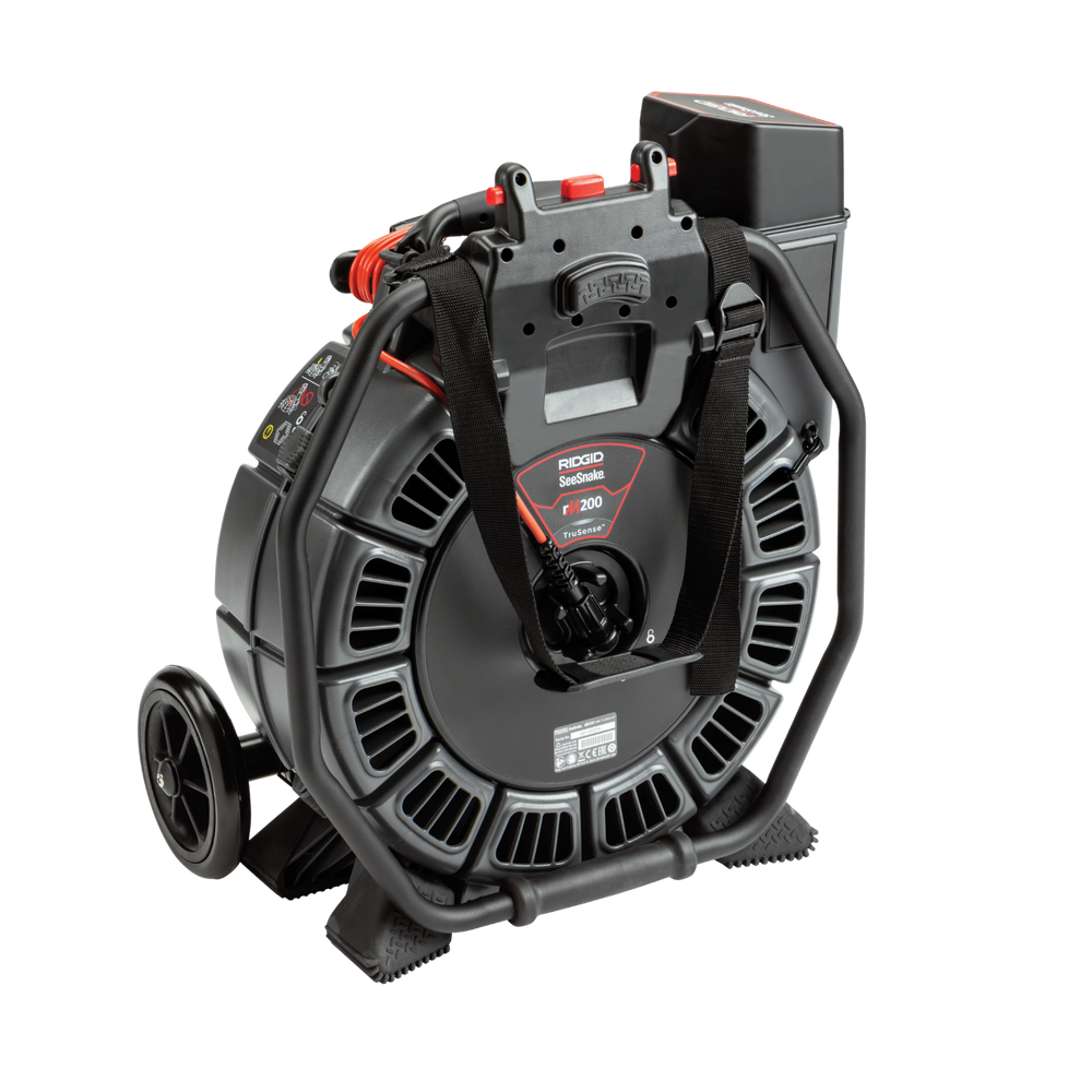 RIDGID 63663 SeeSnake rM200B Reel (165'/50m) with Self-Leveling Camera Powered with TruSense RIDGID