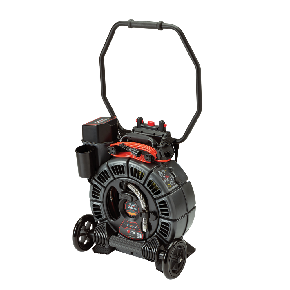 RIDGID 63663 SeeSnake rM200B Reel (165'/50m) with Self-Leveling Camera Powered with TruSense RIDGID