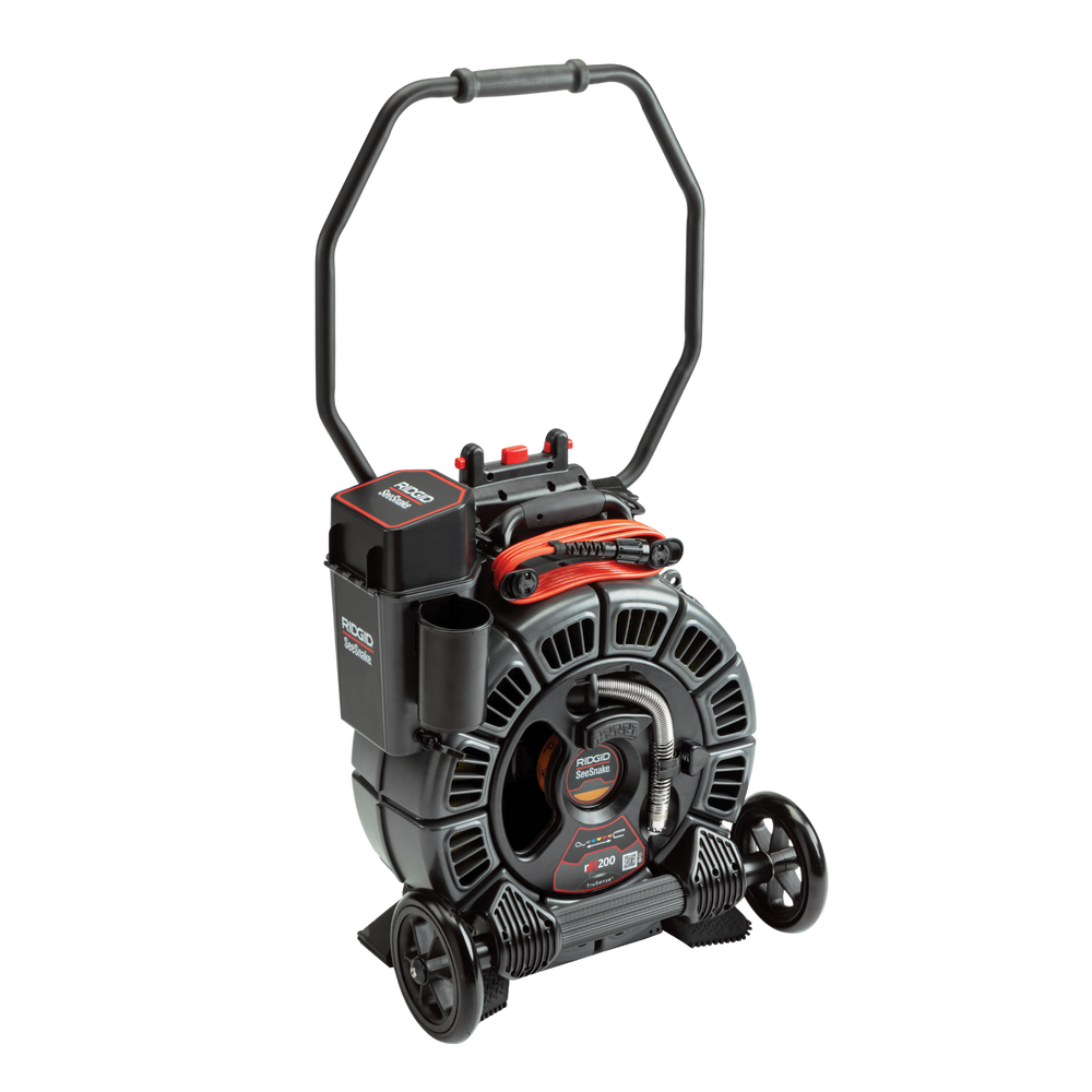 RIDGID 63663 SeeSnake rM200B Reel (165'/50m) with Self-Leveling Camera Powered with TruSense RIDGID