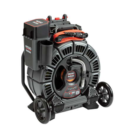 RIDGID 63663 SeeSnake rM200B Reel (165'/50m) with Self-Leveling Camera Powered with TruSense RIDGID