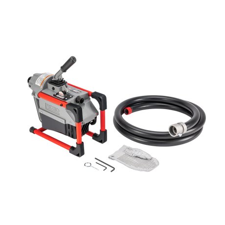 RIDGID 66492 K-60SP Sectional Machine with A-1 Operator's Mitt, A-12 Pin Key, and A-60-12 Rear Guide Hose RIDGID